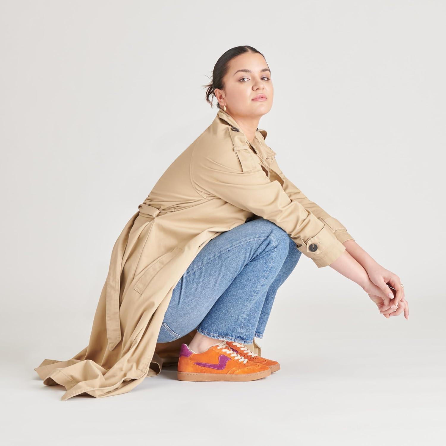 image:imageDolce Vita Womens Notice SneakerOrange Multi Suede