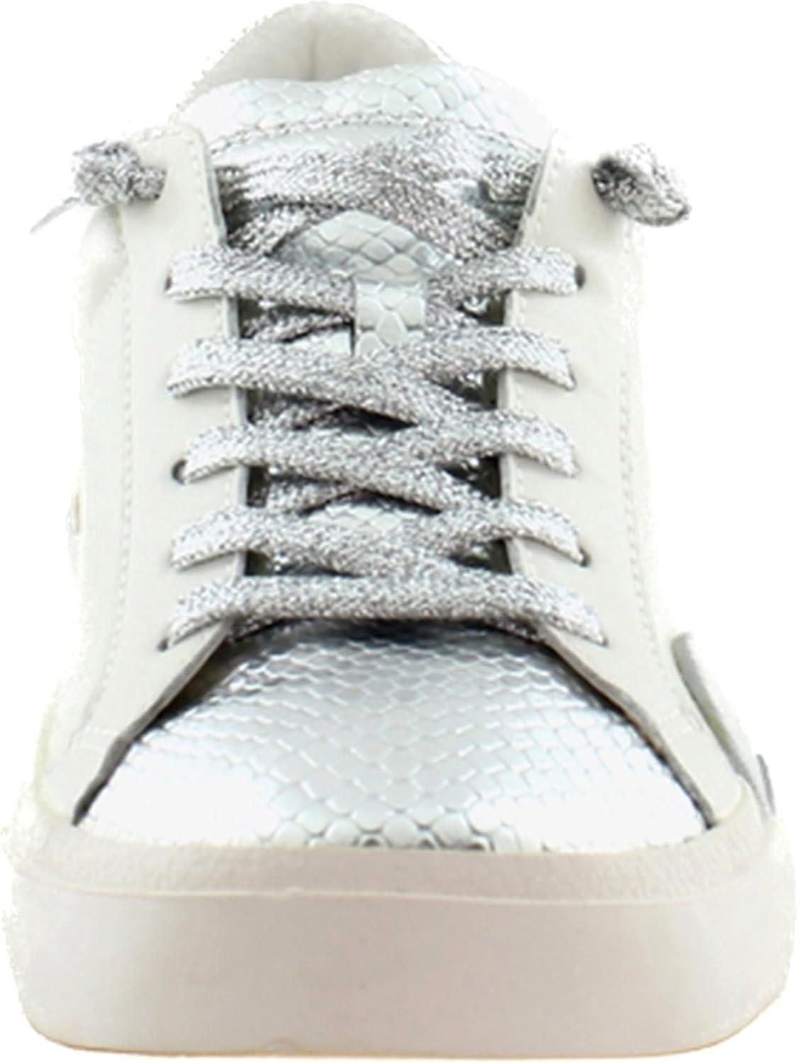 image:imageDolce Vita Womens Notice SneakerWhite Silver Leather
