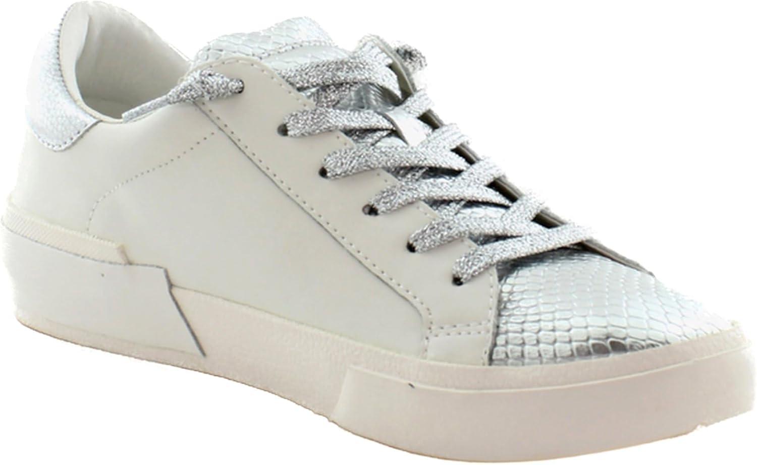 image:imageDolce Vita Womens Notice SneakerWhite Silver Leather
