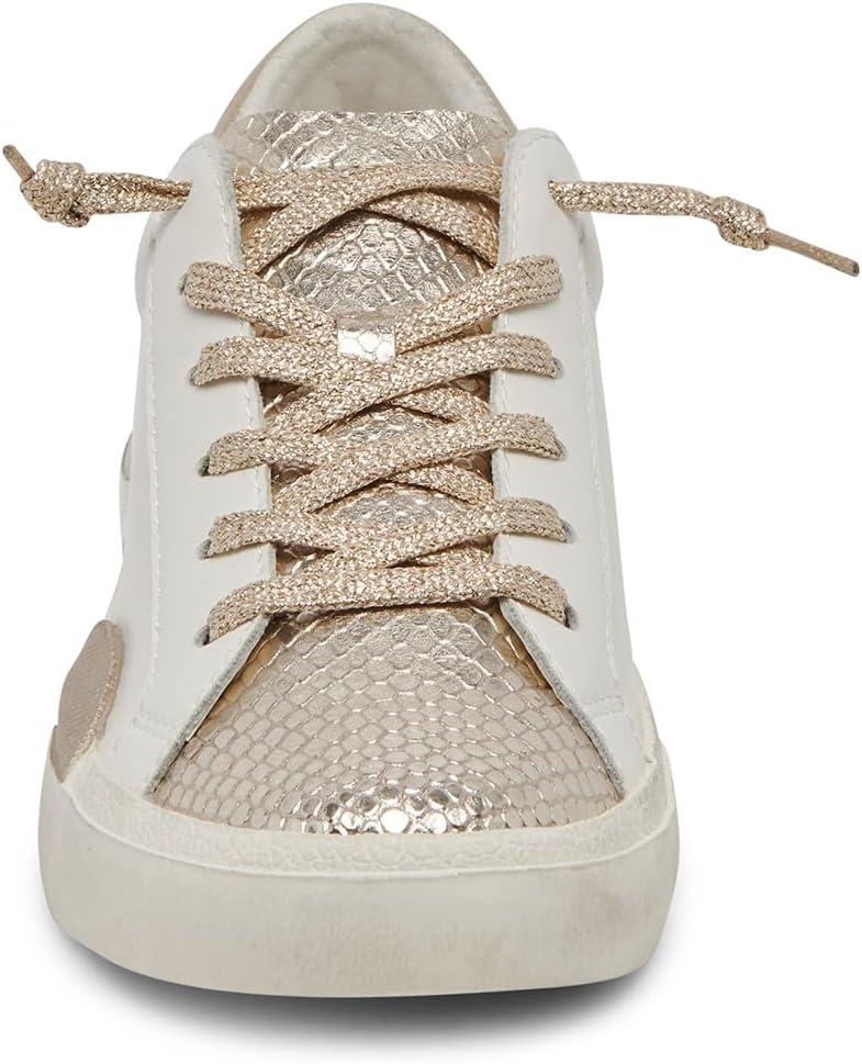 image:imageDolce Vita Womens Notice SneakerWhiteGold Leather