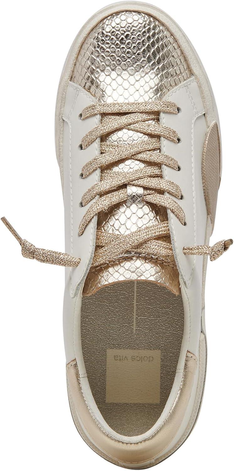 image:imageDolce Vita Womens Notice SneakerWhiteGold Leather