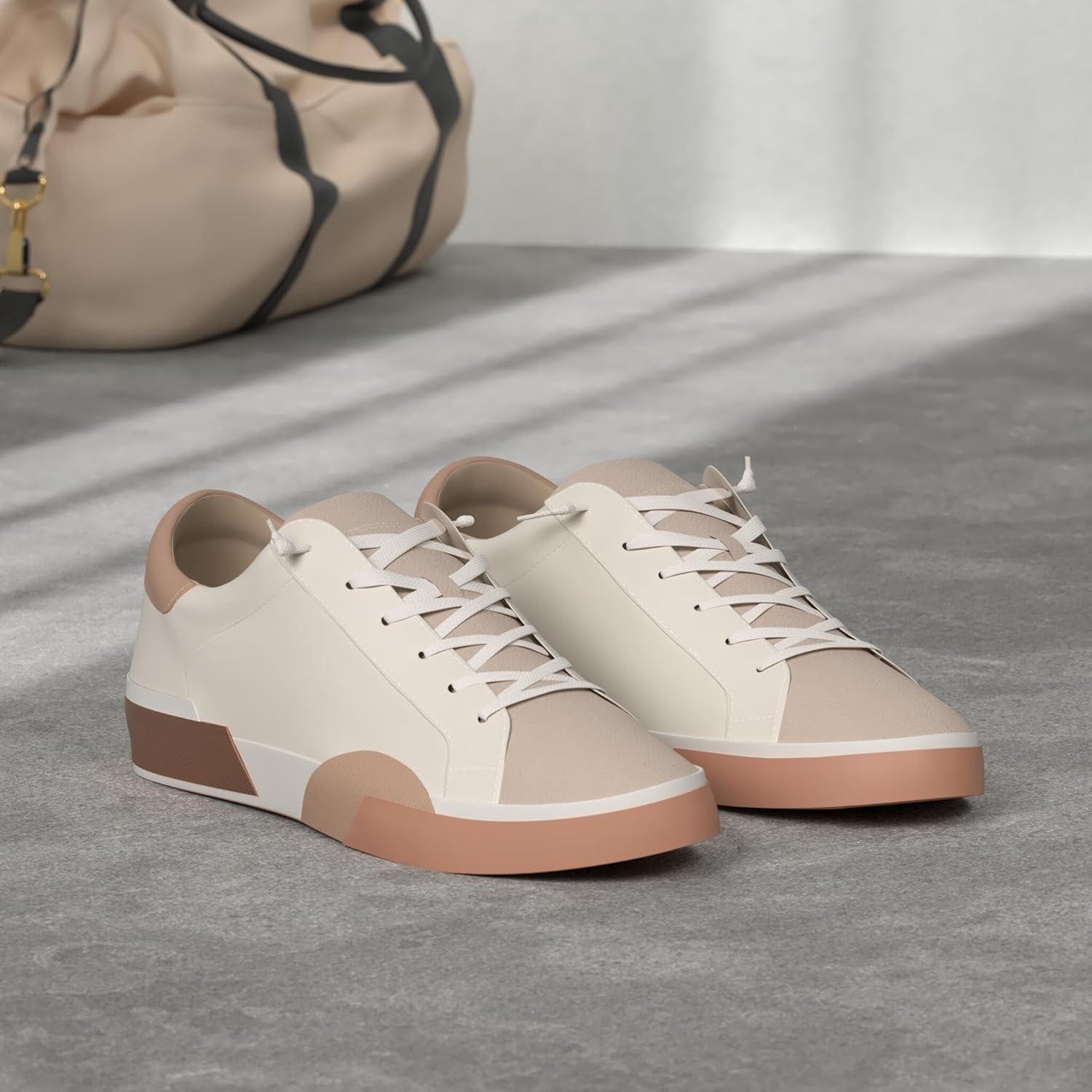 image:imageDolce Vita Womens Notice SneakerWhiteTan Leather
