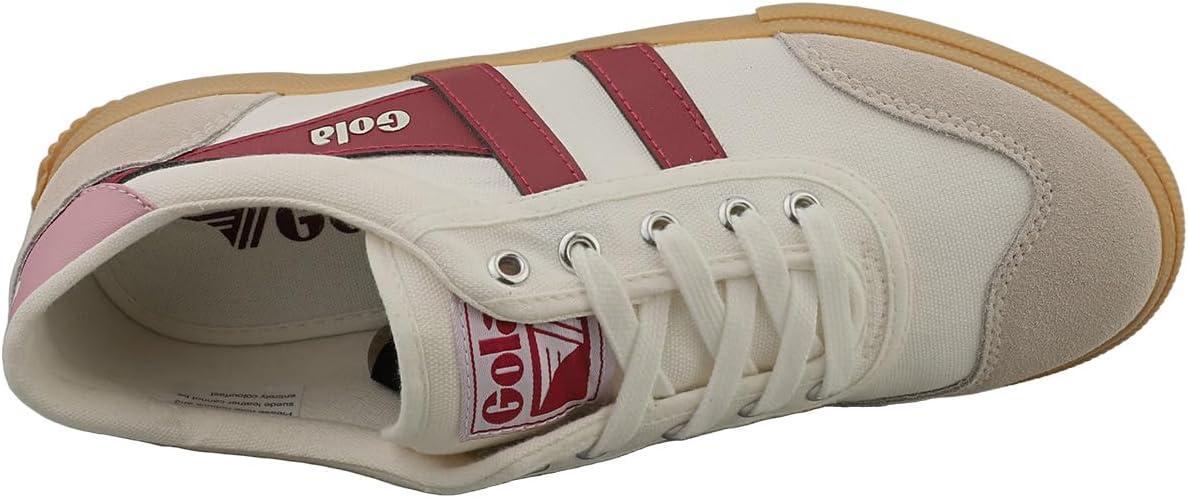 image:imageGola Womens Badminton Fashion SneakersOff White Fluro Pink