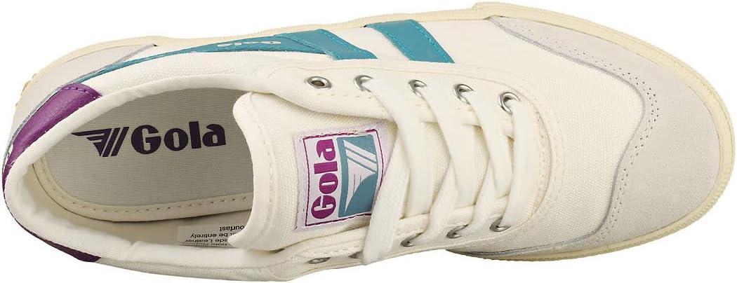 image:imageGola Womens Badminton Fashion SneakersOff White Ocean Foxglove