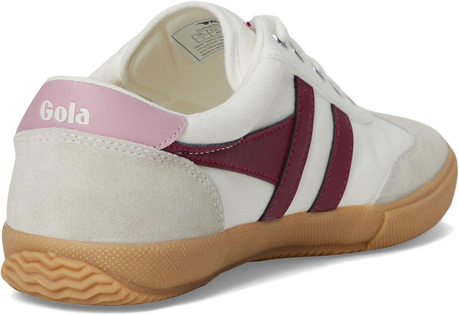 image:imageGola Womens Badminton Fashion SneakersOff WhiteCeriseCandyGum