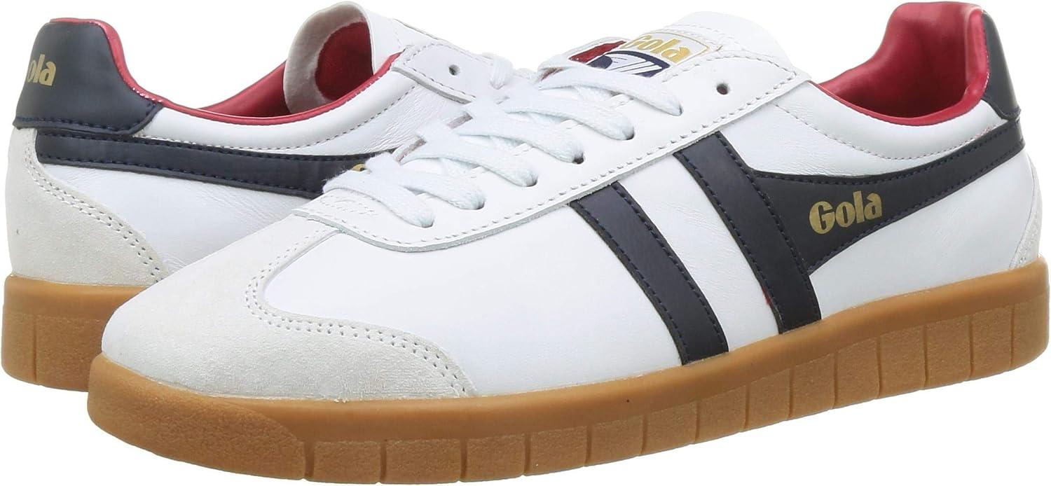 image:imageGola Womens Coaster High Fashion SneakerWhite Navy Deep Red Gum