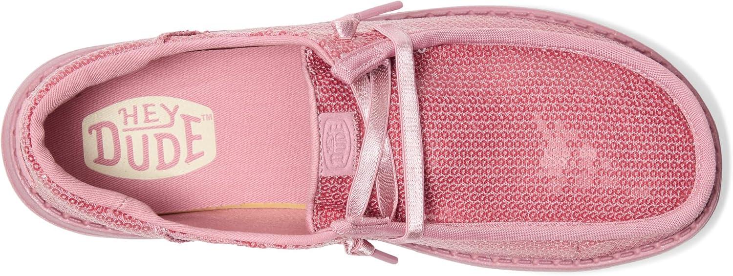 image:imageHEYDUDE Womens Wendy Funk Mono SequinFoxglove Pink