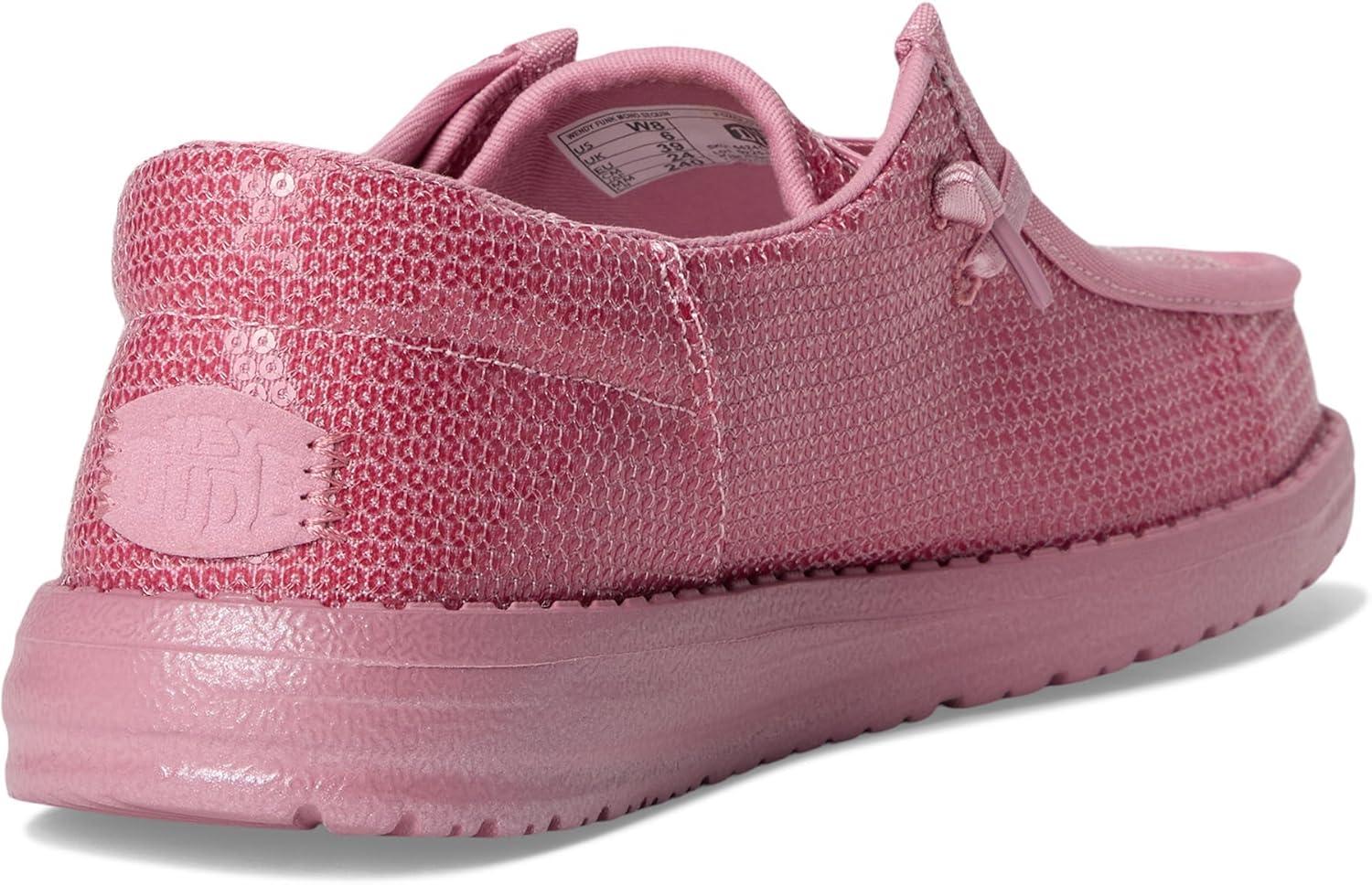 image:imageHEYDUDE Womens Wendy Funk Mono SequinFoxglove Pink
