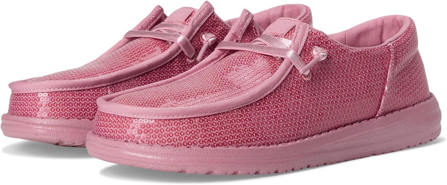 image:imageHEYDUDE Womens Wendy Funk Mono SequinFoxglove Pink