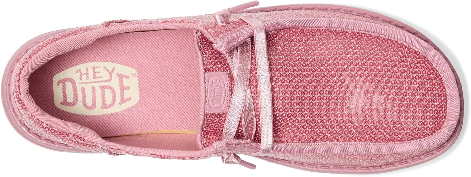 image:imageHEYDUDE Womens Wendy Funk Mono SequinFoxglove Pink