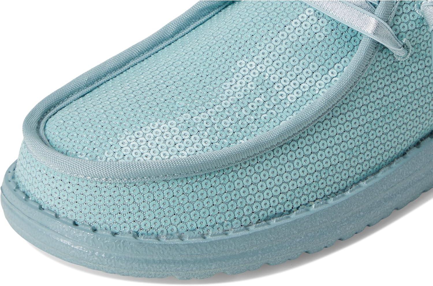 image:imageHEYDUDE Womens Wendy Funk Mono SequinTourmaline Blue
