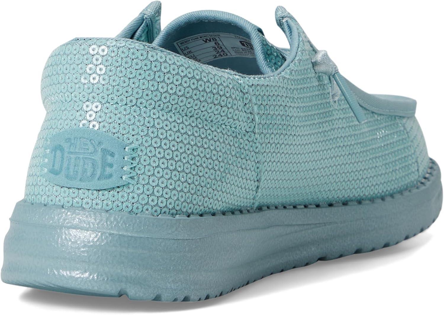 image:imageHEYDUDE Womens Wendy Funk Mono SequinTourmaline Blue