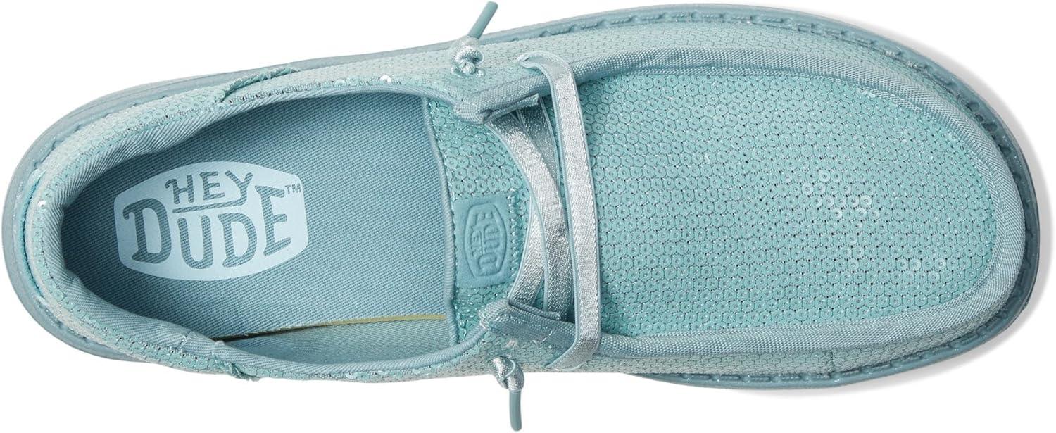 image:imageHEYDUDE Womens Wendy Funk Mono SequinTourmaline Blue