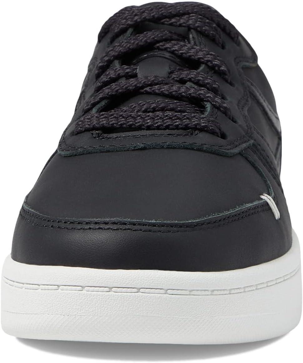 image:imageLABEL Goto Low Laceup Womens Sneakers Leather amp Textile Construction Round Toe Flat SilhouetteBlackWhite