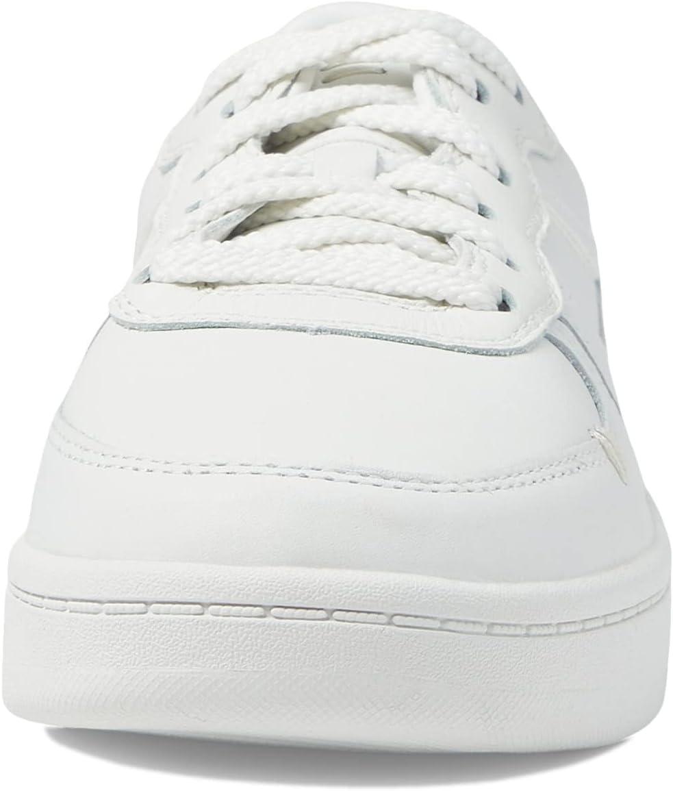 image:imageLABEL Goto Low Laceup Womens Sneakers Leather amp Textile Construction Round Toe Flat SilhouetteWhiteWhiteWhite