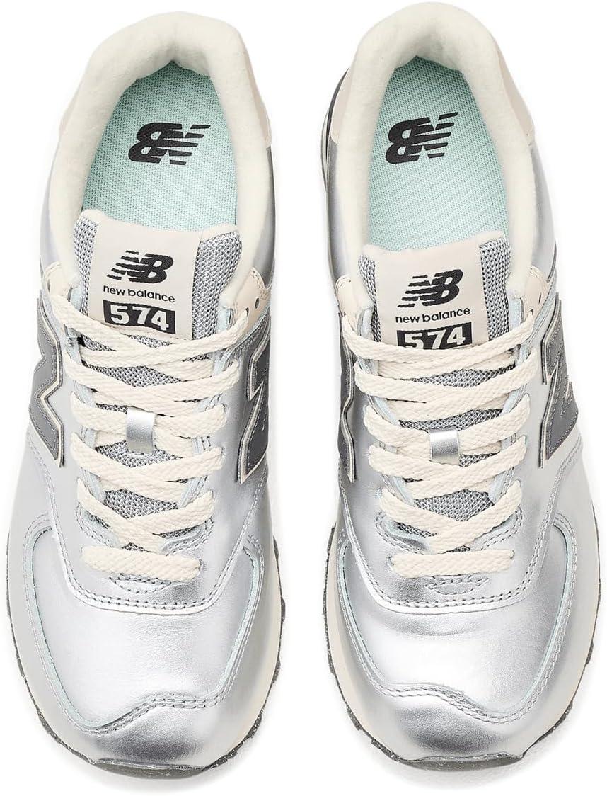 image:imageNew Balance Womens 574Metallic SilverArtic Grey