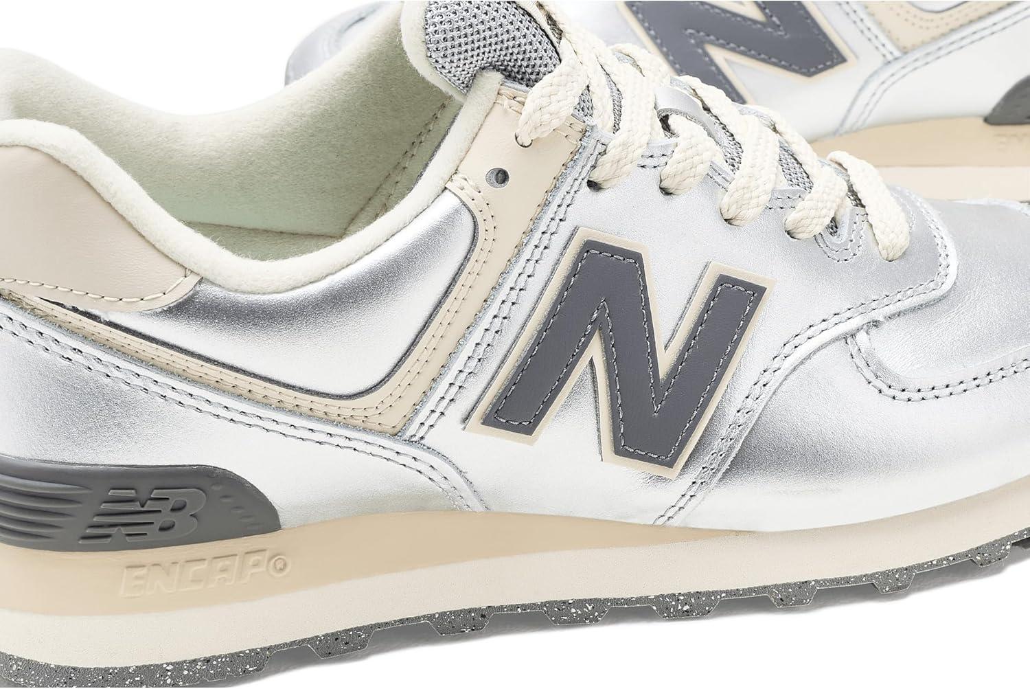 image:imageNew Balance Womens 574Metallic SilverArtic Grey