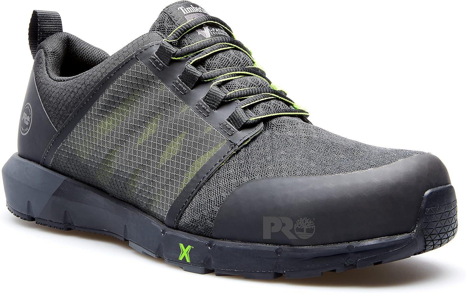 image:imageTimberland PRO Mens Powertrain Alloy Toe Safety ShoesBlackHighviz