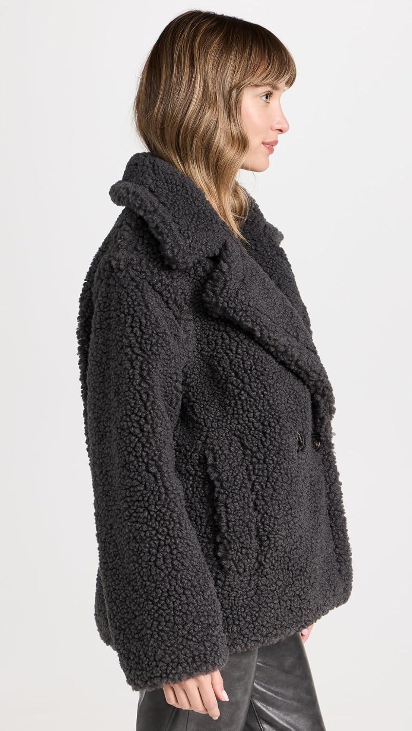 image:imageUGG Womens Gertrude Short Teddy CoatInk