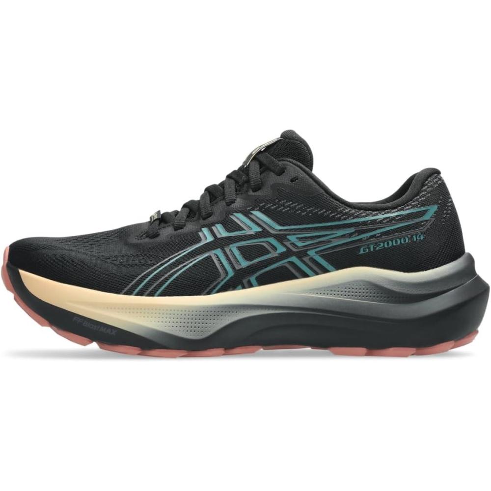 image:imageASICS Womens GT2000 14 Running ShoesBlackMisty Pine