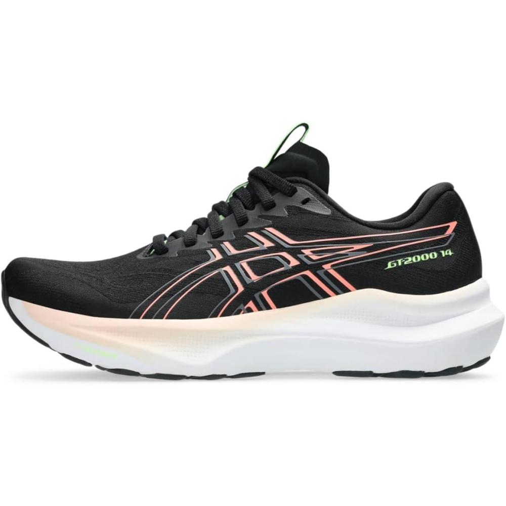 image:imageASICS Womens GT2000 14 Running ShoesBlackSun Coral
