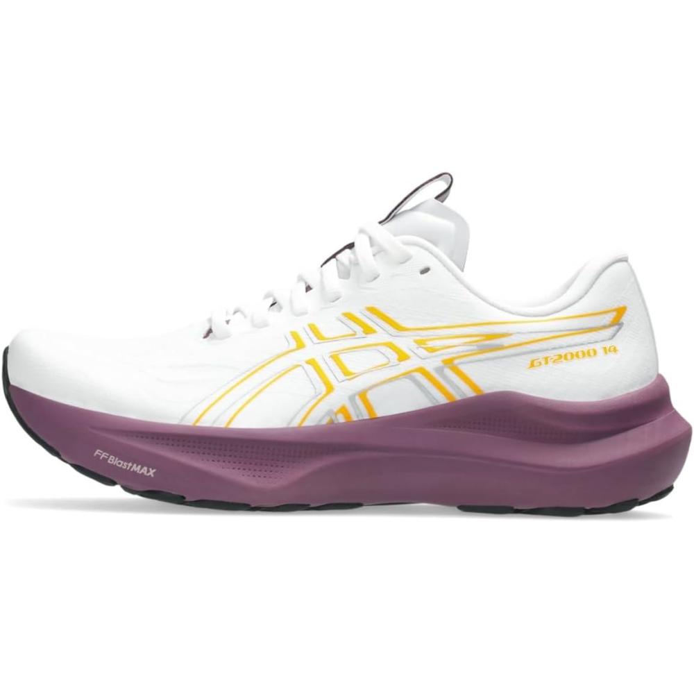 image:imageASICS Womens GT2000 14 Running ShoesWhiteYamabuki