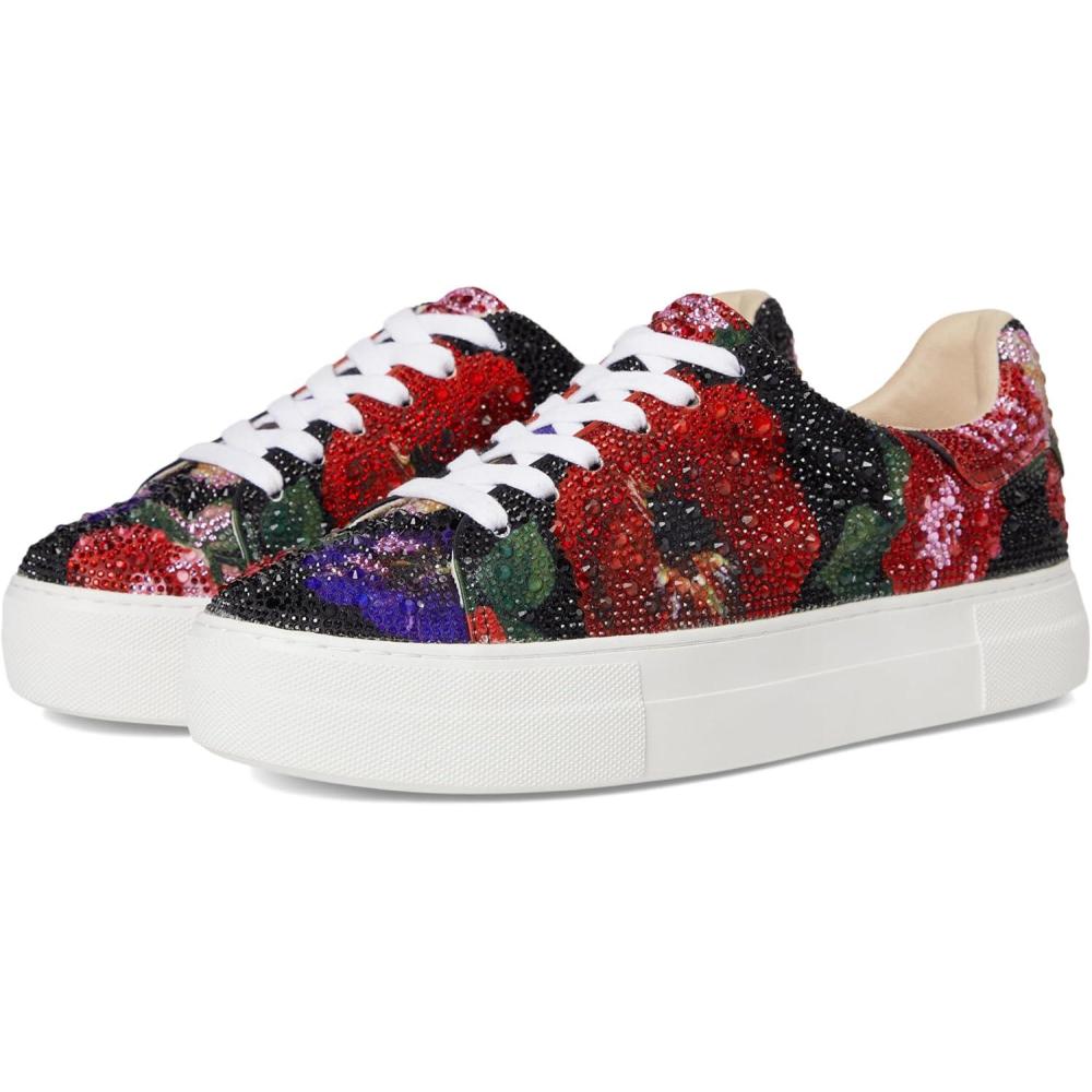 image:imageBetsey Johnson Womens Sidny SneakerBlack Flower Multi
