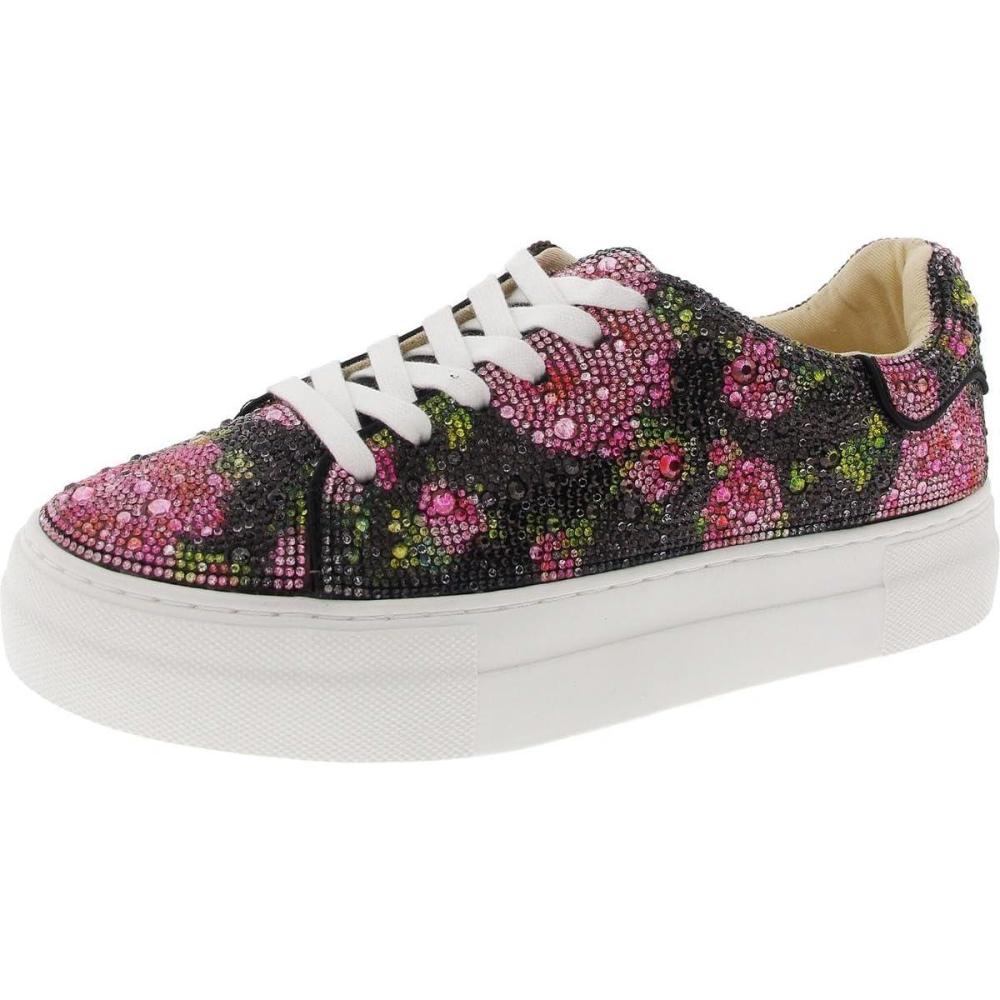 image:imageBetsey Johnson Womens Sidny SneakerBlkPnk Floral