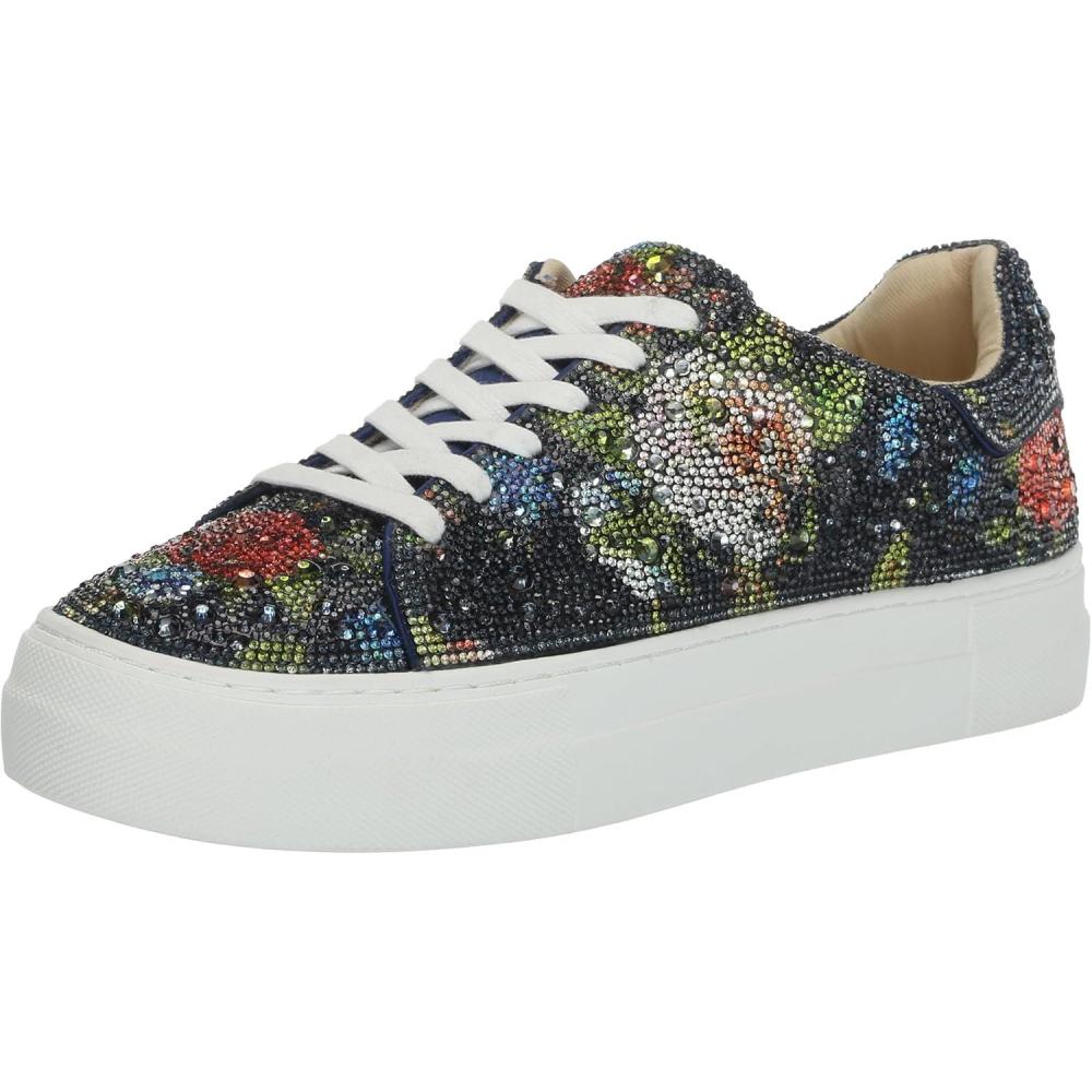 image:imageBetsey Johnson Womens Sidny SneakerNavy Floral