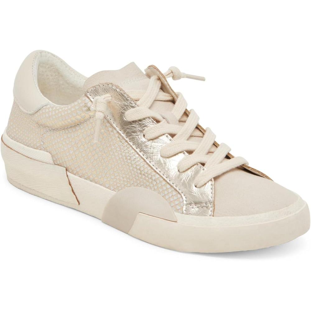 image:imageDolce Vita Womens Notice SneakerChampagne Embossed Leather