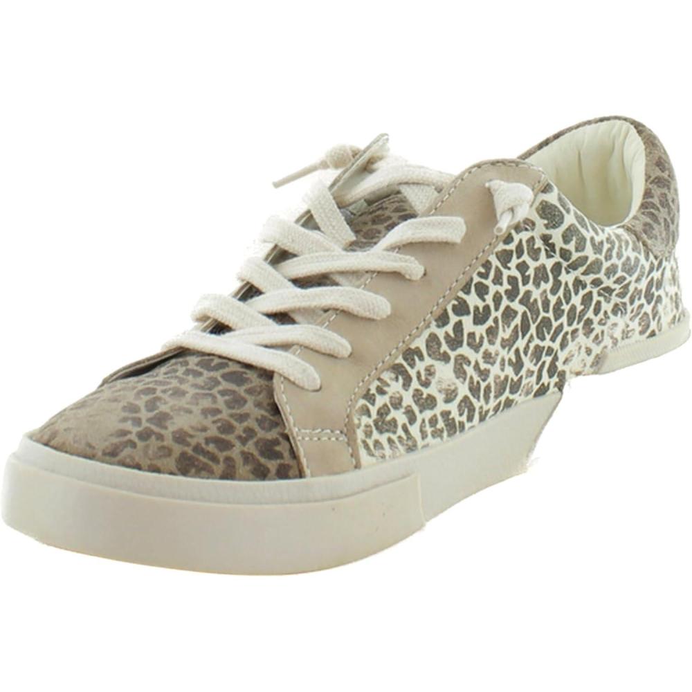 image:imageDolce Vita Womens Notice SneakerTanBlack Dusted Leopard Suede