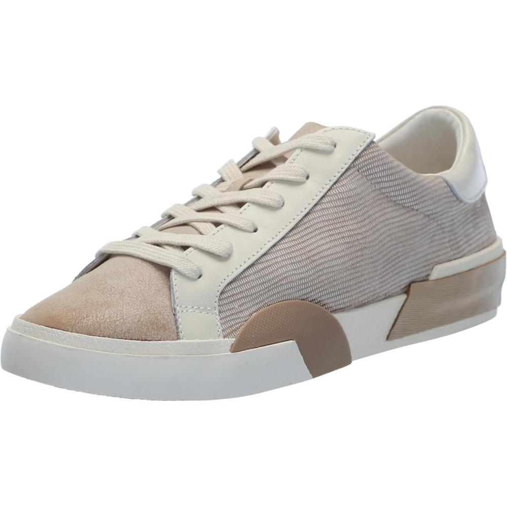 image:imageDolce Vita Womens Notice SneakerWhiteDune Embossed Leather