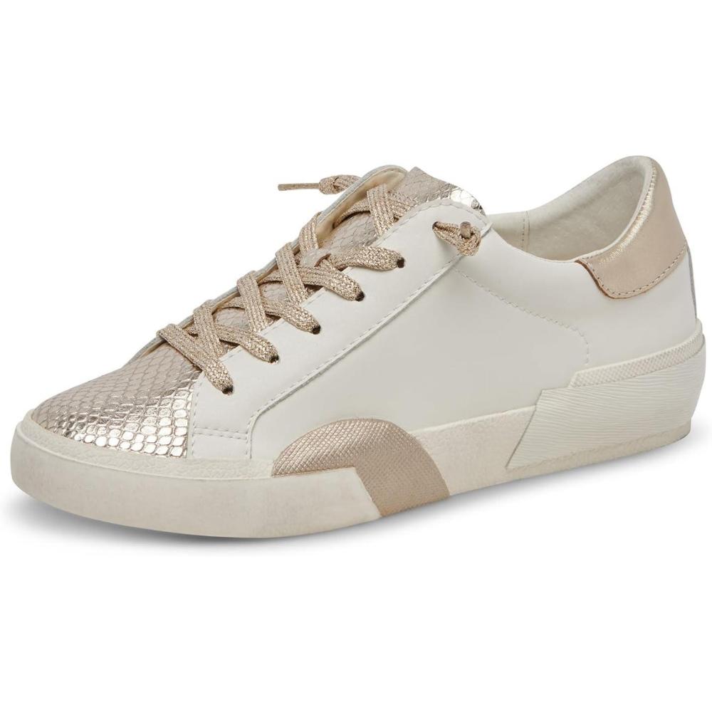 image:imageDolce Vita Womens Notice SneakerWhiteGold Leather