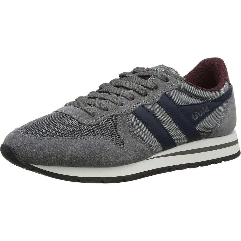 image:imageGola Womens Coaster High Fashion SneakerGrey Ash Navy Burgundy Gx