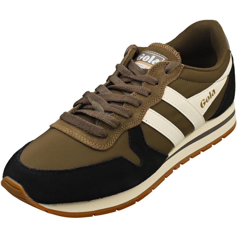 image:imageGola Womens Coaster High Fashion SneakerKhakiBlackOffwhite