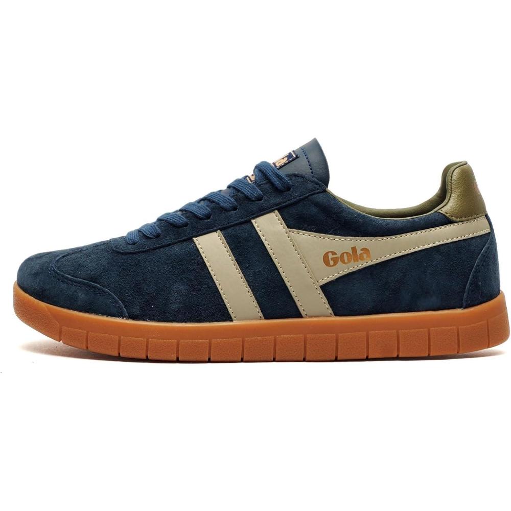 image:imageGola Womens Coaster High Fashion SneakerNavyFeather GreyKhakiGum