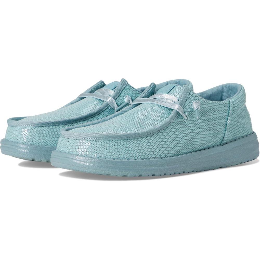 image:imageHEYDUDE Womens Wendy Funk Mono SequinTourmaline Blue