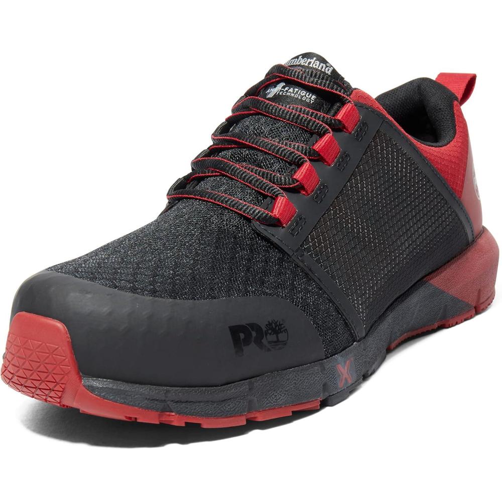 image:imageTimberland PRO Mens Powertrain Alloy Toe Safety ShoesBlackRed