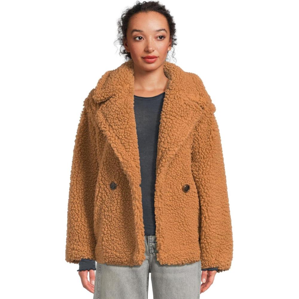image:imageUGG Womens Gertrude Short Teddy CoatChestnut