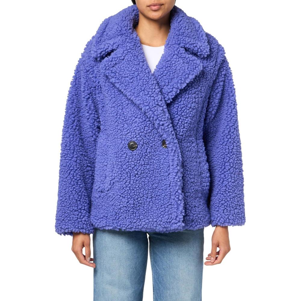 image:imageUGG Womens Gertrude Short Teddy CoatLupine