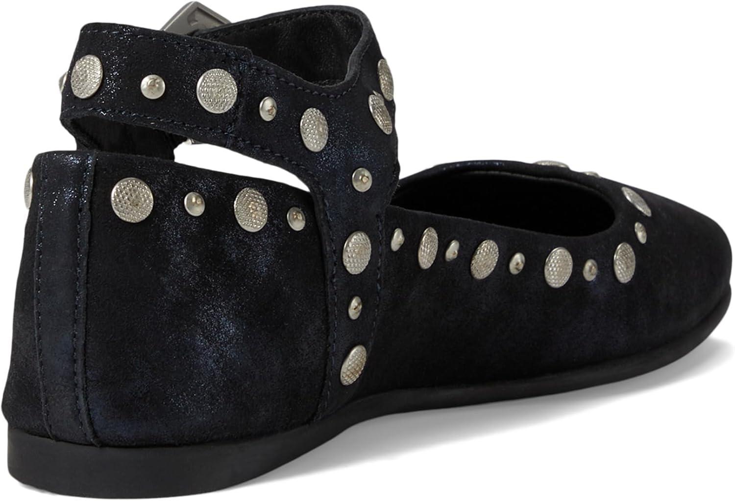 image:imageFree People Womens Mystic Mary Jane FlatsBright Navy Metallic