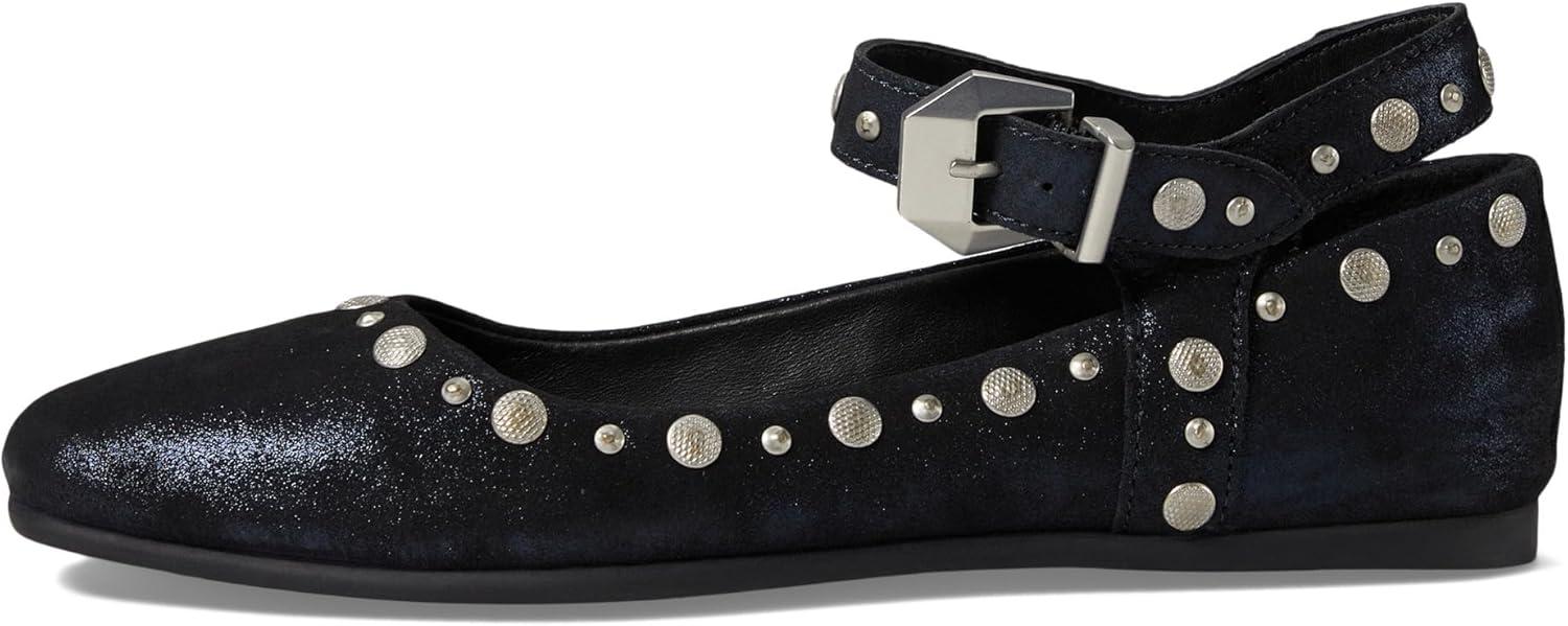 image:imageFree People Womens Mystic Mary Jane FlatsBright Navy Metallic