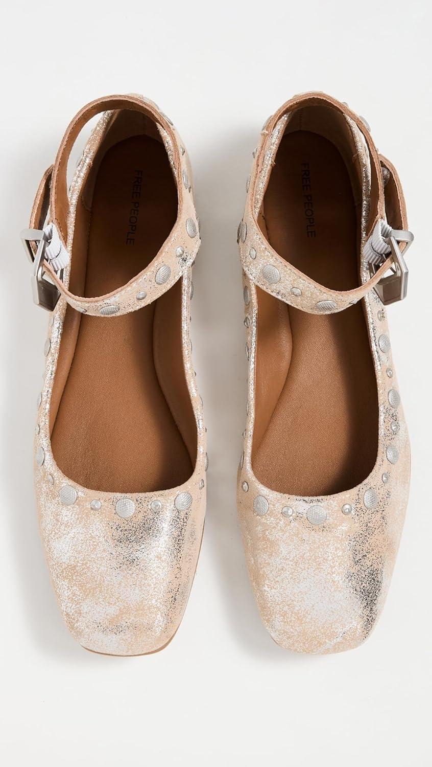 image:imageFree People Womens Mystic Mary Jane FlatsChampagne