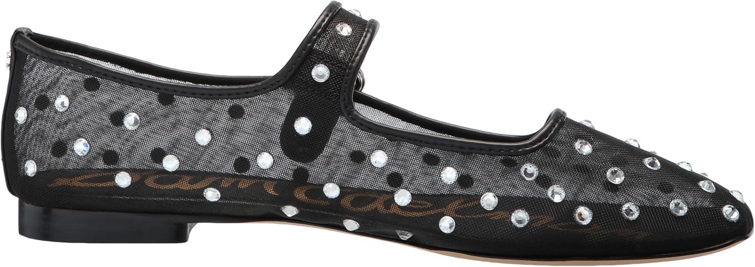 image:imageSam Edelman Womens MichaelaMary Jane FlatBlack Glitz Mesh