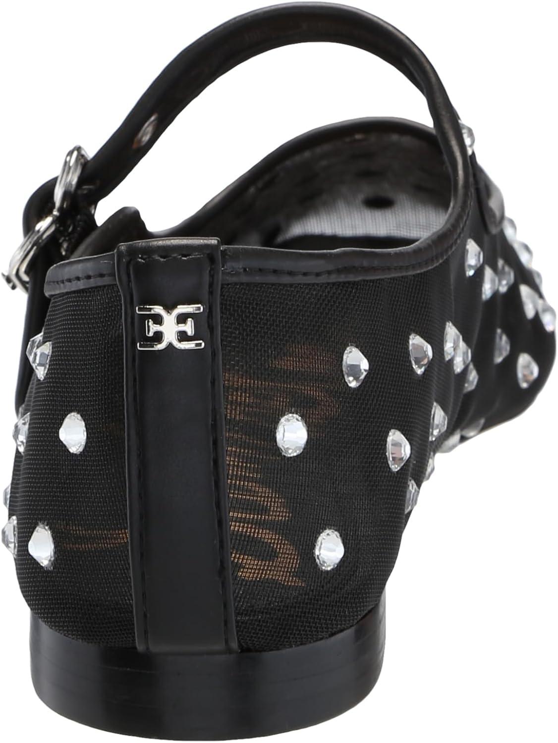 image:imageSam Edelman Womens MichaelaMary Jane FlatBlack Glitz Mesh