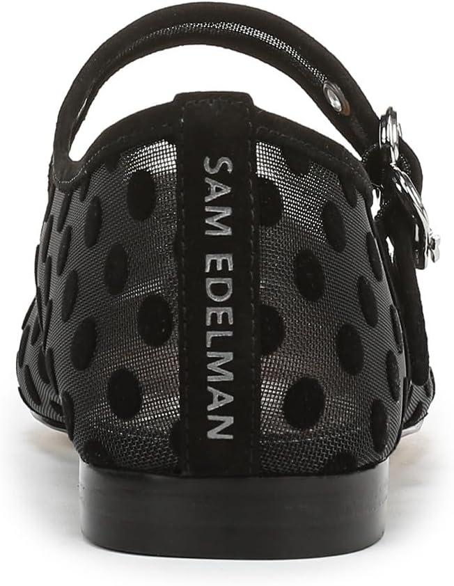 image:imageSam Edelman Womens MichaelaMary Jane FlatBlack Polka Dot Mesh