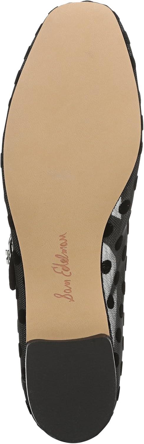 image:imageSam Edelman Womens MichaelaMary Jane FlatBlack Polka Dot Mesh