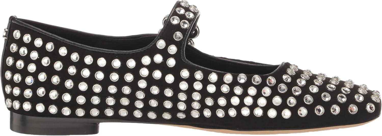 image:imageSam Edelman Womens MichaelaMary Jane FlatBlack Suede Gem