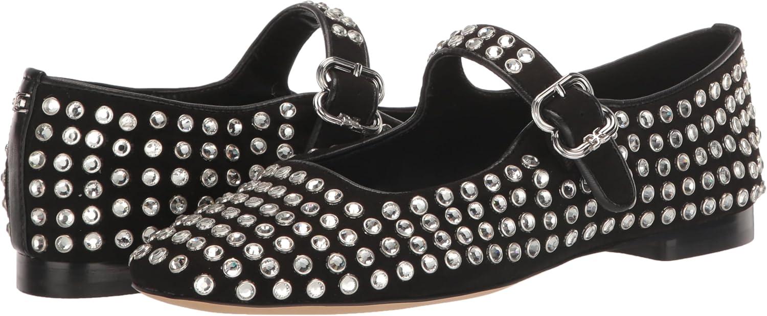 image:imageSam Edelman Womens MichaelaMary Jane FlatBlack Suede Gem