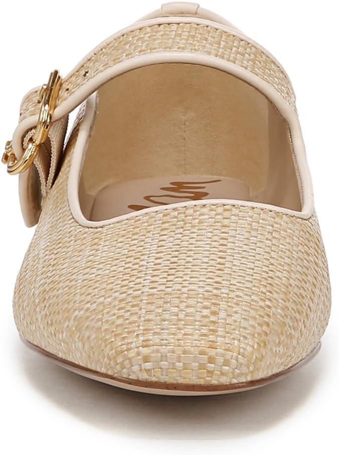image:imageSam Edelman Womens MichaelaMary Jane FlatBleached Beechwood Weave
